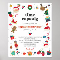 Oh What Fun advice for birthday girl time capsule