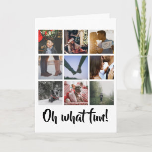 Oh What Fun Bold Christmas Photo Card
