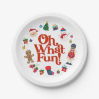 Oh What Fun Christmas Birthday Party Table Decor
