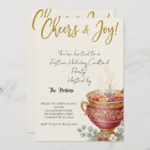Oh What Fun Christmas Cocktail Party Invitation