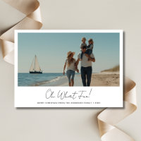 Oh What Fun Christmas Family Nautical Beach Photo 