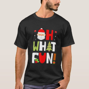 Oh What Fun Christmas Gifts Boys Kids Girls Santa  T-Shirt