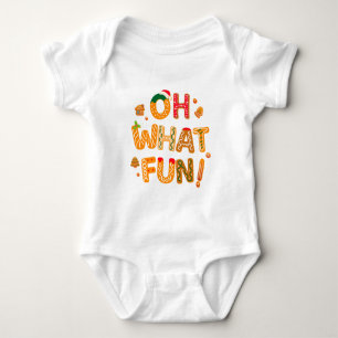 Oh What Fun Christmas Gingerbread Cookies Baby Bodysuit