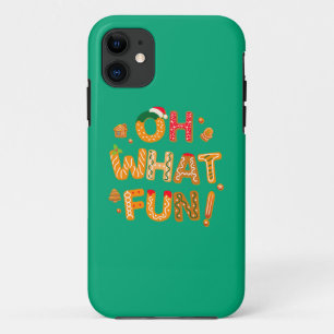 Oh What Fun Christmas Gingerbread Cookies iPhone 11 Case