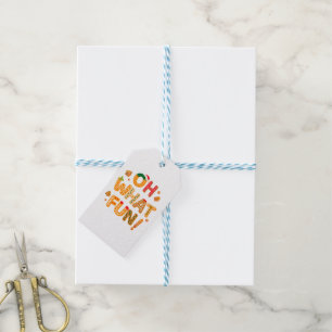 Oh What Fun Christmas Gingerbread Cookies Gift Tags