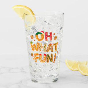 Oh What Fun Christmas Gingerbread Cookies Glass
