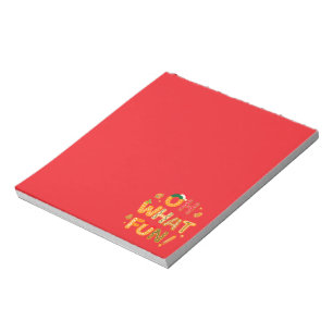 Oh What Fun Christmas Gingerbread Cookies Notepad