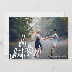 Oh What Fun Christmas Holiday Photo Card