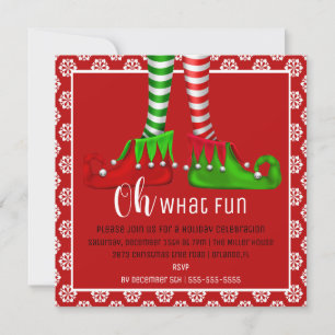 Oh, What Fun Christmas Party Invitation