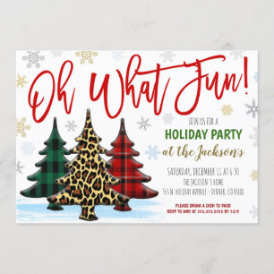 Oh What Fun Christmas Party Invitation