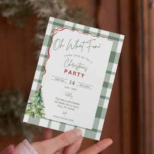 Oh What Fun Christmas Party Invitation