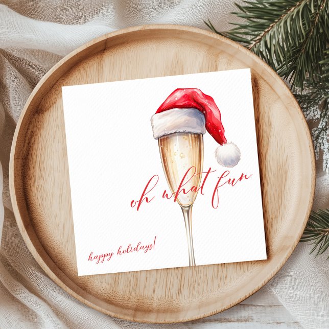 Oh What Fun Christmas Party Napkin (Creator Uploaded)