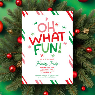 Oh What Fun Holiday Party Invitation