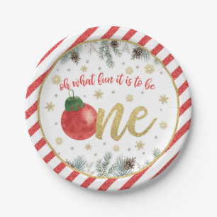 Oh What Fun it is to Be One - Christmas - Paper Plate