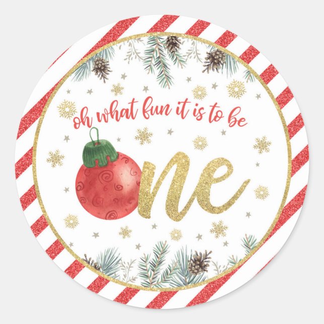 Oh What Fun it is to Be One - Christmas - Sticker (Front)