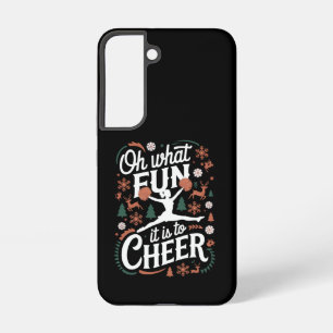 Oh What Fun It Is To Cheer Ugly Cheerleading Xmas Samsung Galaxy Case