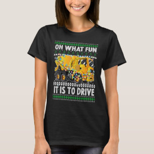 Oh What Fun It Is To Drive Christmas Humour Mixer T-Shirt