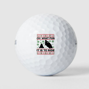 Oh What Fun It Is To Ride Motorcycle Dirt Bike Golf Balls