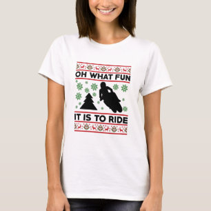 Oh What Fun It Is To Ride Motorcycle Dirt Bike T-Shirt