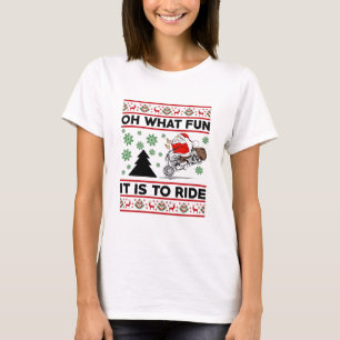 Oh What Fun It Is To Ride Santa Motocross Dirt Bik T-Shirt