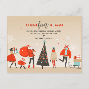 Oh What Fun It Wasn't Do-Over Christmas Holiday Postcard