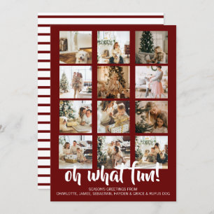 Oh What Fun Photo Christmas Personalised Holiday Card
