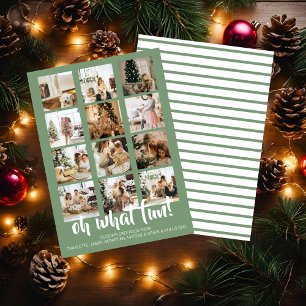 Oh What Fun Photo Christmas Personalised Holiday Card