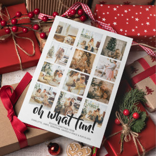 Oh What Fun Photo Christmas Personalised Holiday Card