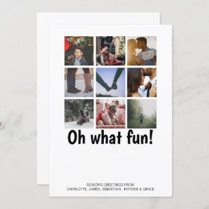 Oh What Fun Photo Christmas Personalised Holiday Card