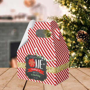 Oh What Fun To Be One! Christmas 1st Birthday Favour Box