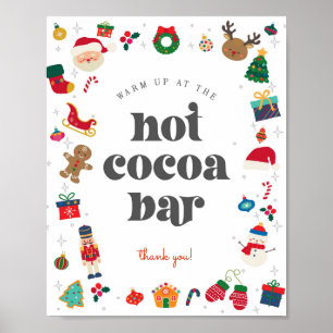 Oh What Fun Winter Christmas Hot Cocoa Bar Sign