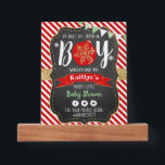 "Oh What Joy, It's A Boy!" Christmas Baby Shower Picture Ledge<br><div class="desc">Celebrate in style with this trendy baby shower welcome sign. The design is easy to personalise with your own wording and your family and friends will be thrilled when they see this fabulous party sign. Matching items can be found in the collection.</div>