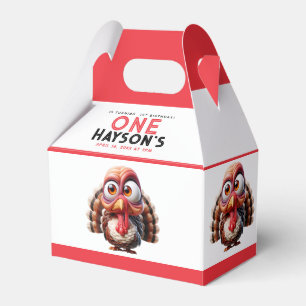 Oh what's fun Caricatures  Turkey 1st Birthday Favour Box
