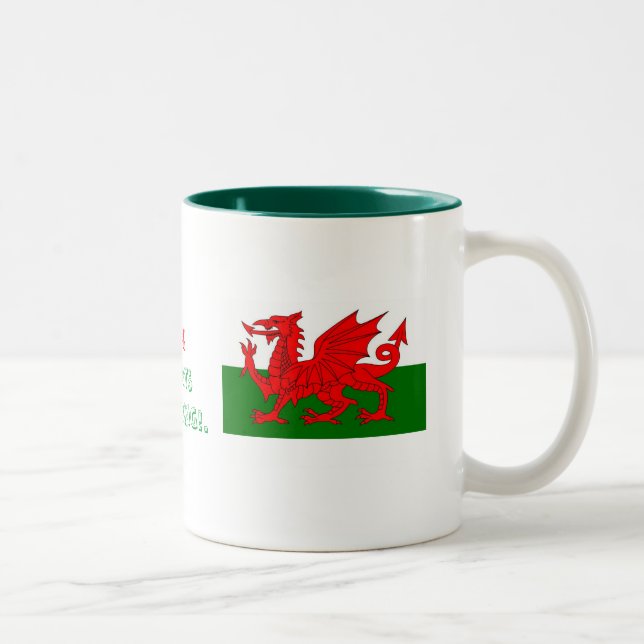 Oh!, Whats Occuring!...welsh flag mug (Right)