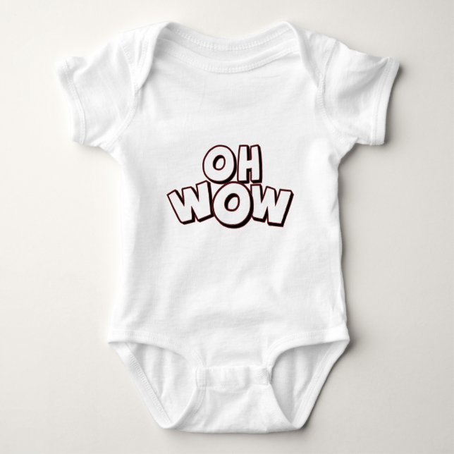 Oh Wow Baby Bodysuit (Front)