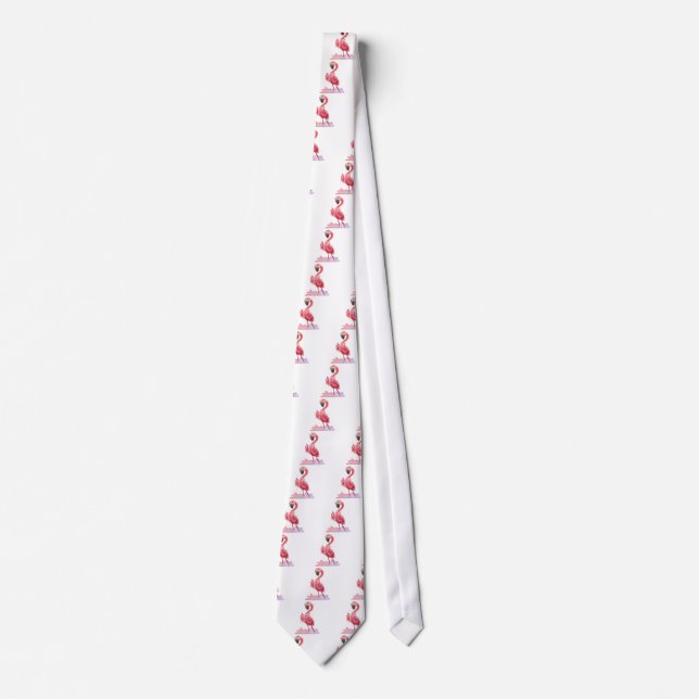 Oh Yeah Flamingo! Tie (Front)