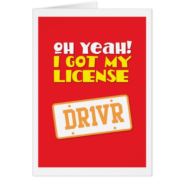 Oh yeah! I got my License! DR1VER (Front)