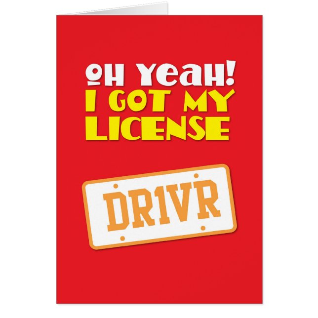 Oh yeah! I got my License! DR1VER (Front)