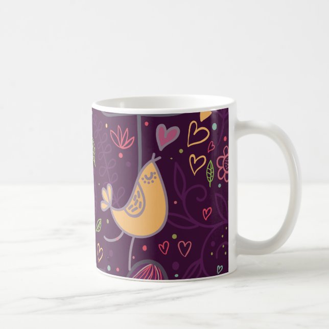 Oh Yellow Birdie Coffee Mug (Right)