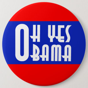Oh Yes Obama 6 Cm Round Badge