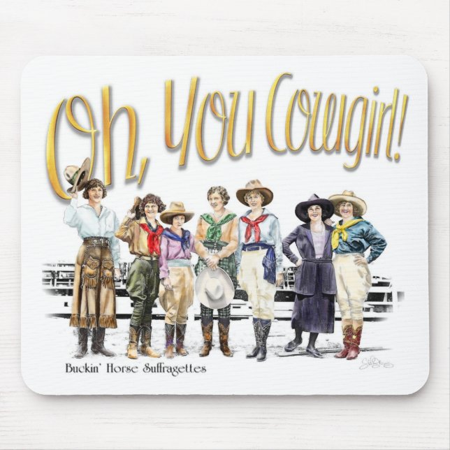 Oh You Cowgirl! Collection Mouse Pad (Front)