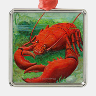 Oh You Lobster Scene Metal Tree Decoration