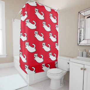 Oh, you there!?  Cat Doodles Shower Curtain