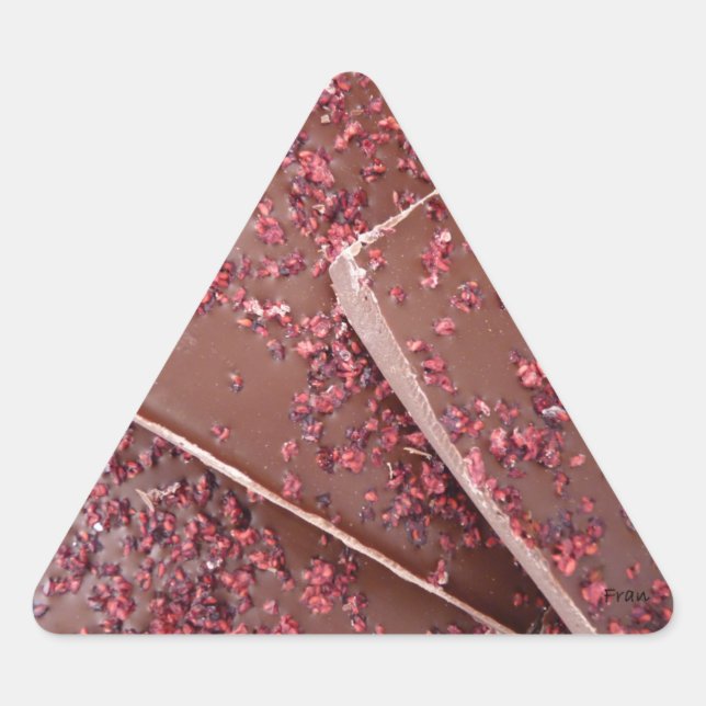 oh yummy chocolate triangle sticker (Front)