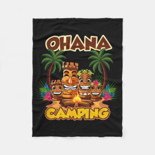 Ohana Family Camping Group Fleece Blanket