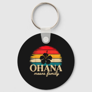 Ohana Means Family Hawaii Summer Vacation Holiday Key Ring