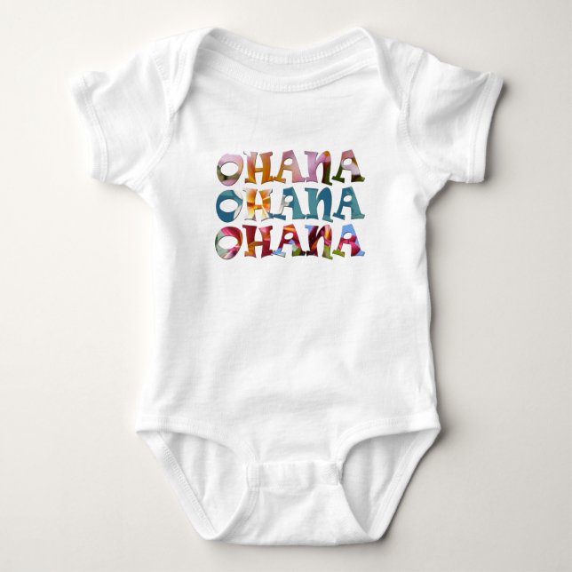 Ohana ohana ohana baby bodysuit (Front)