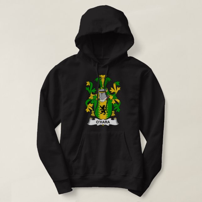 O'Hara Coat of Arms  Family Crest  Hoodie (Design Front)