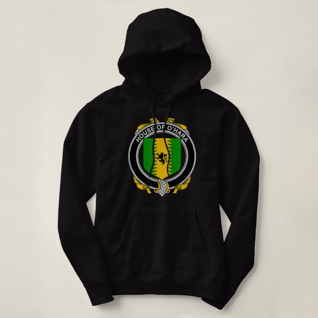 O'Hara Coat of Arms  Family Crest  Hoodie (Design Front)