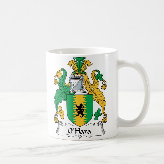 O'Hara Family Crest Coffee Mug (Right)